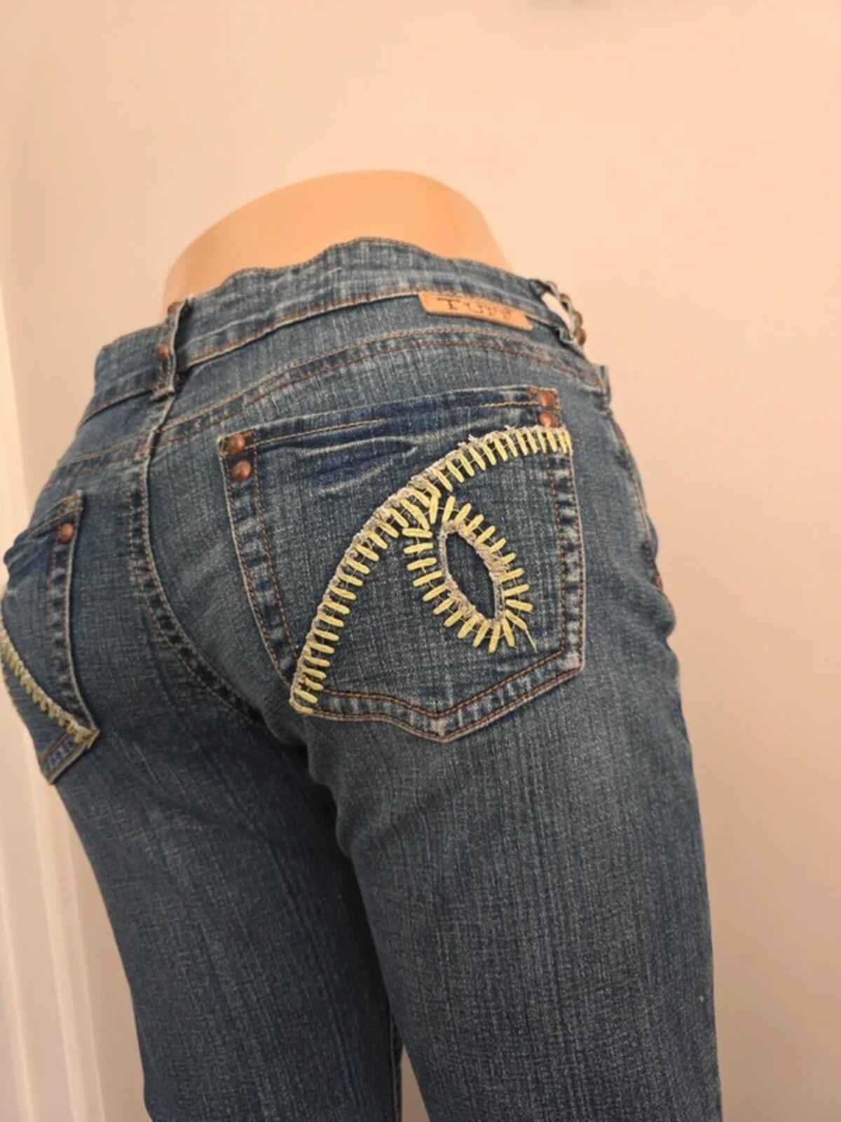 Cowgirl Tuff Co. Low Rise Bootcut Vintage Y2K Jeans UK Size 10
