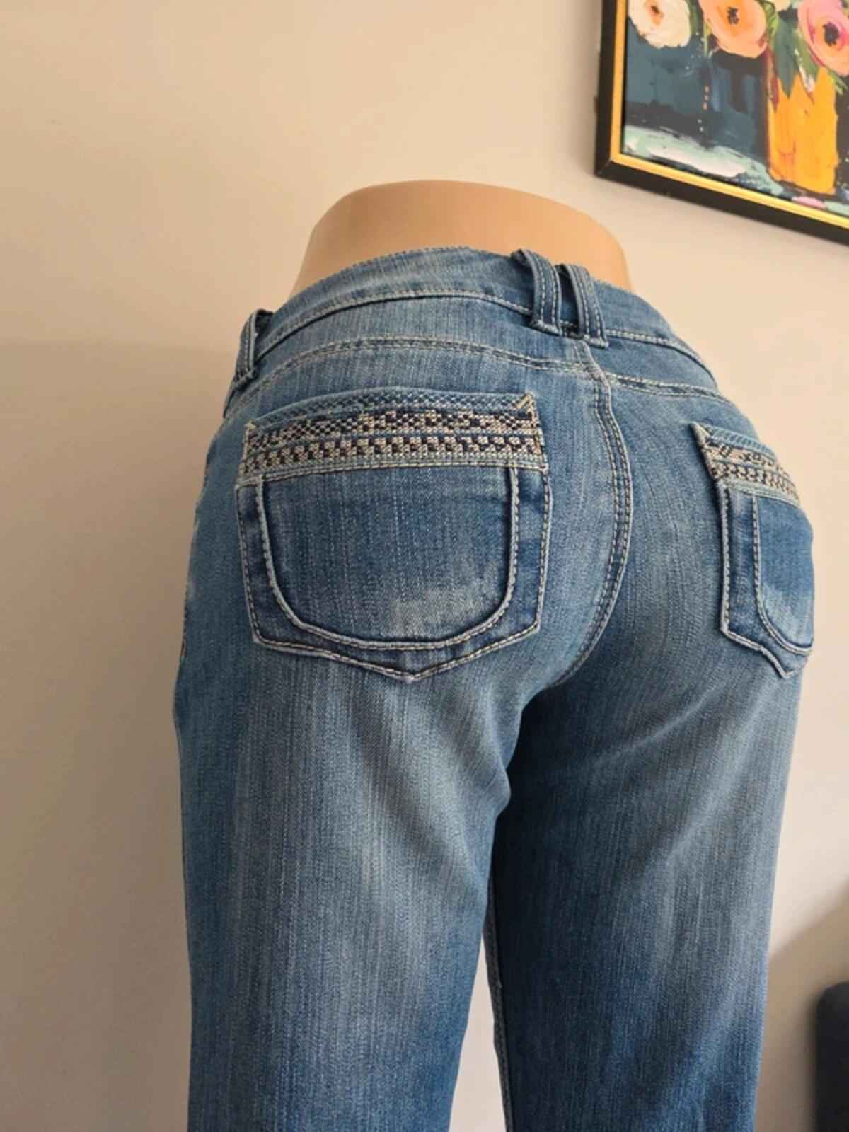 Almost Famous Low Rise Bootcut Vintage Y2K Jeans UK Size 8/10