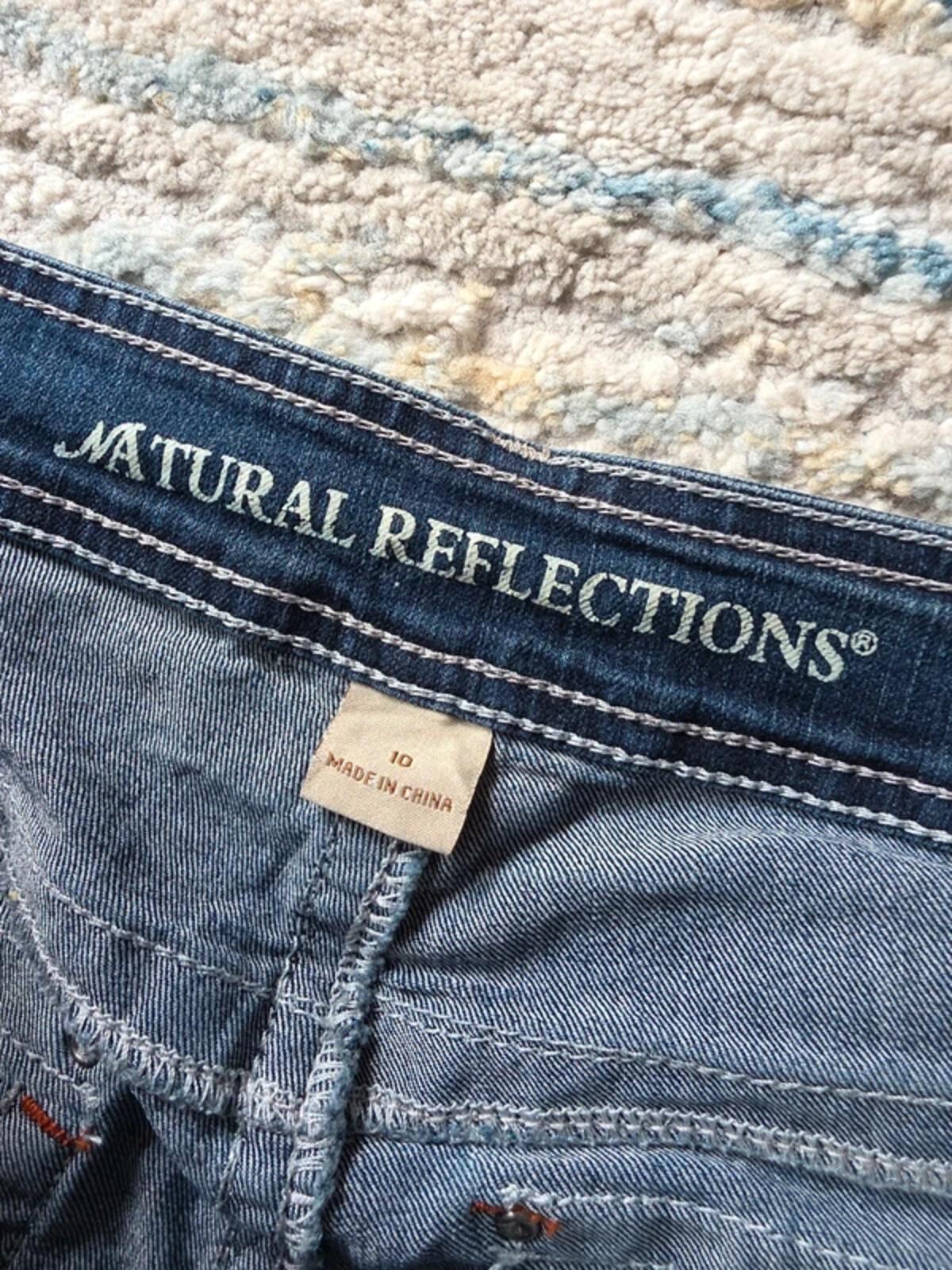 Natural Reflections Mid Rise Blingy Bootcut Vintage Y2K Jeans UK Size 12