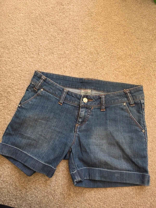 Vintage Y2K SHS Jeans Low Rise Denim Shorts UK Size 8