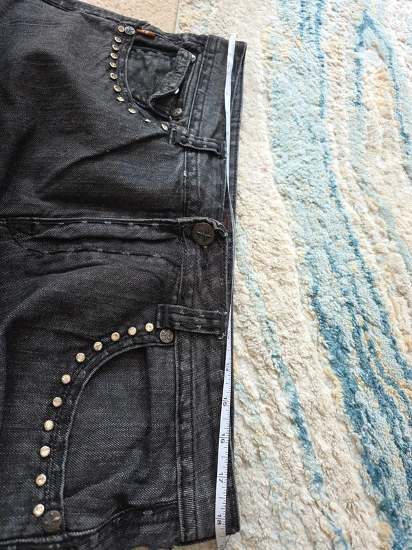 Jeans De Fleur High Rise Skinny Vintage Y2K Embellished Jeans UK Size 16