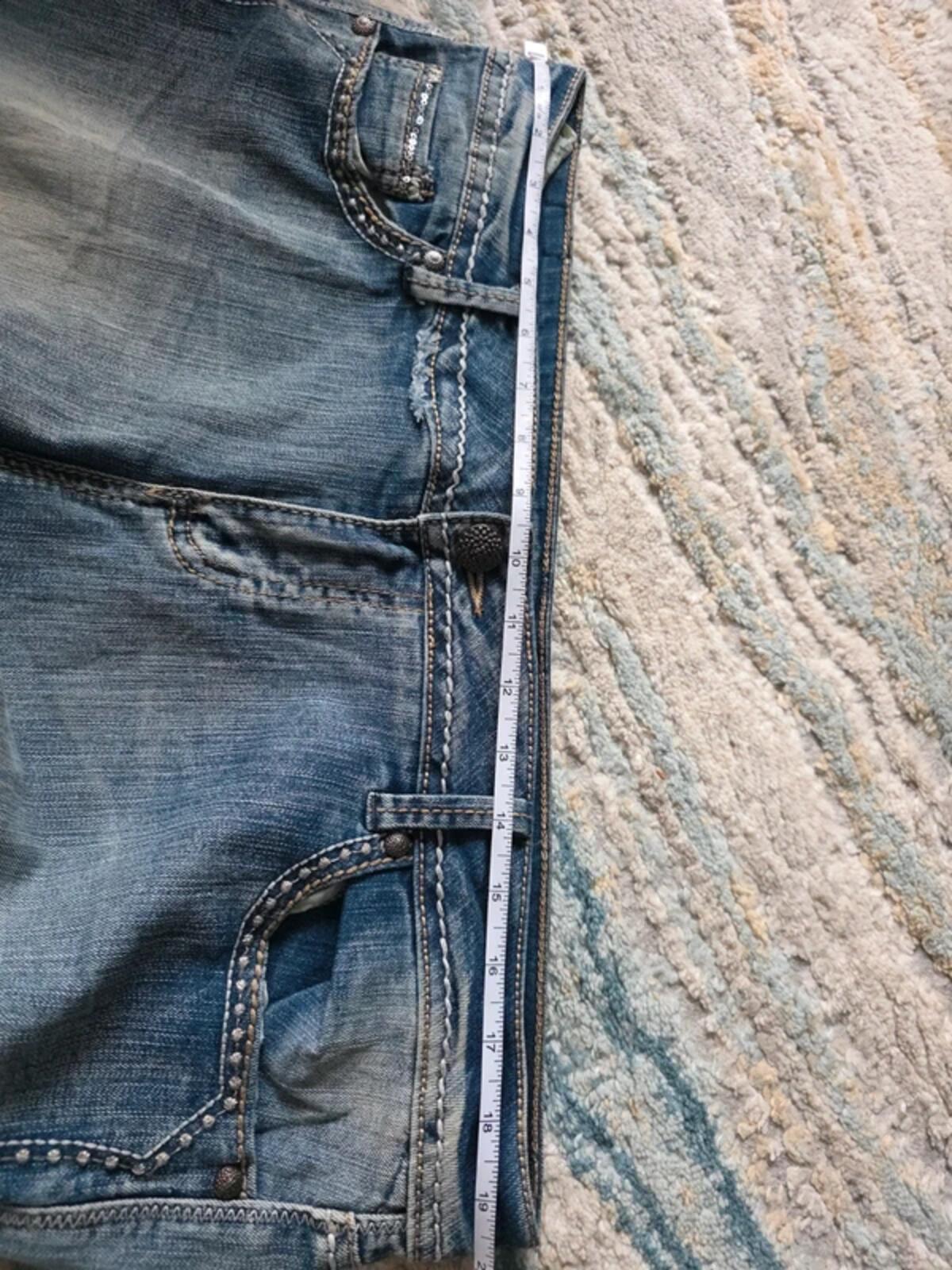 Maurices Mid Rise Capri Jeans UK Size 16/18 Vintage Y2K Plus Size