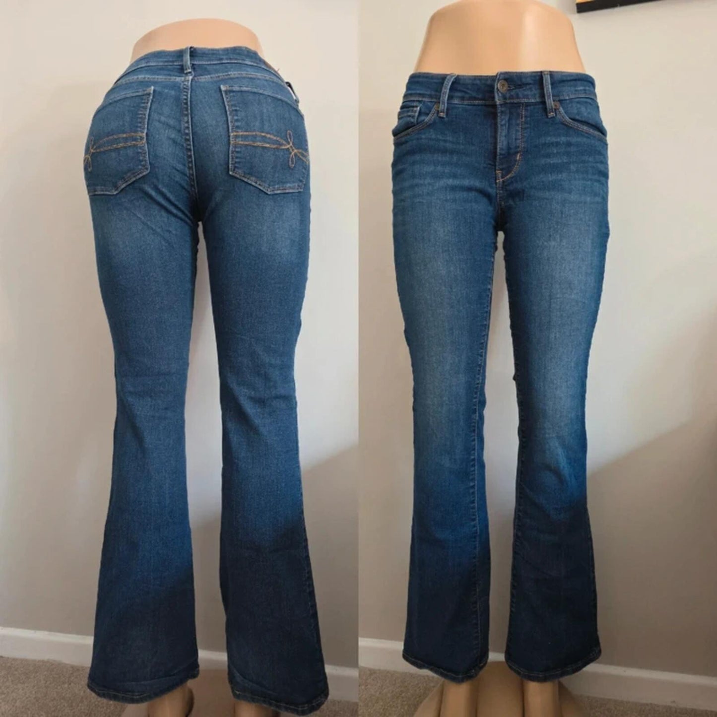 Levi's Denizen Low Rise Bootcut Vintage Y2K Jeans UK Size 10