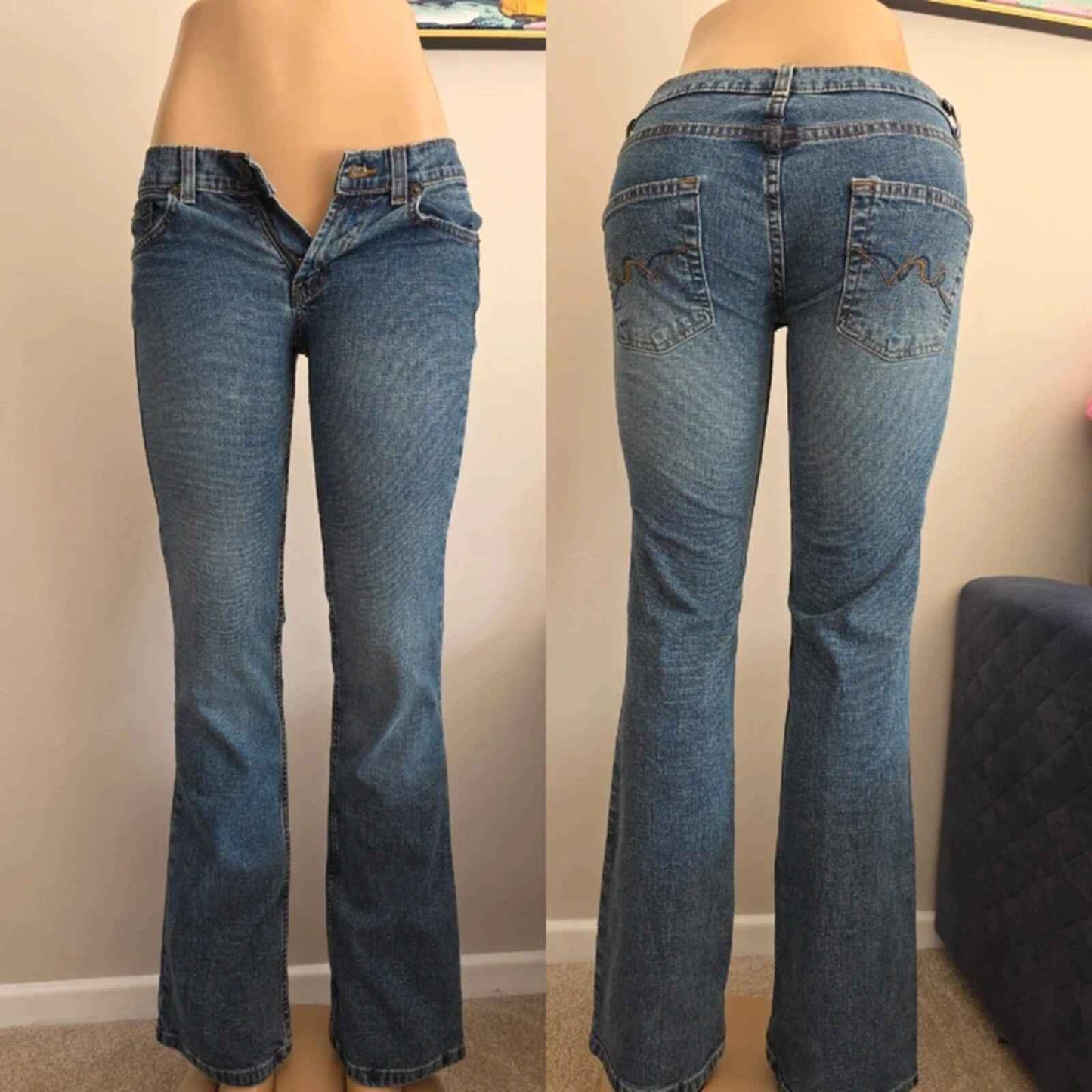 Mossimo Low Rise Bootcut Vintage Y2K Jeans UK Size 4/6