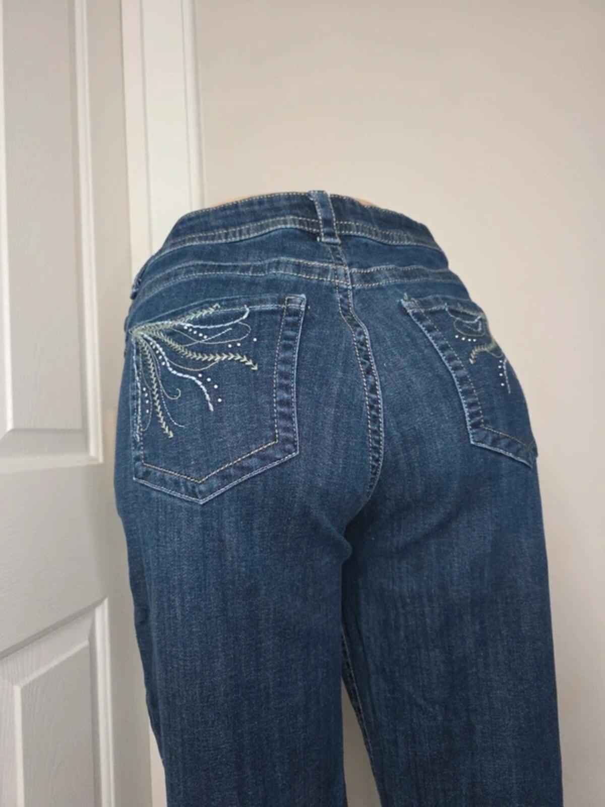 Lee Mid Rise Bootcut Vintage Y2K Jeans UK Size 16/18 Petite