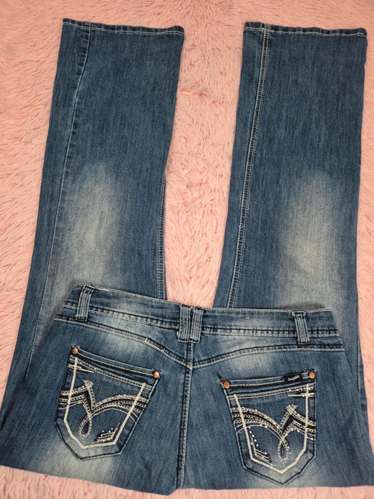 Vintage Y2K Angels Mid Rise Bootcut Jeans UK size 14