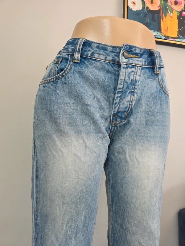 Warren Webber Mid Rise Straight Leg Tall Jeans UK Size 12/14