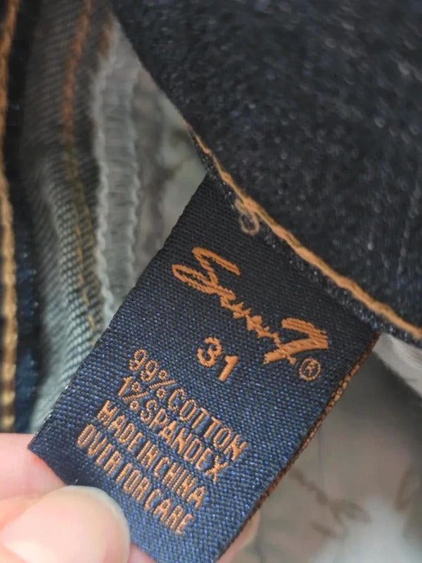Vintage Y2K Seven7 Low Rise Slim Straight Jeans UK Size 12/14