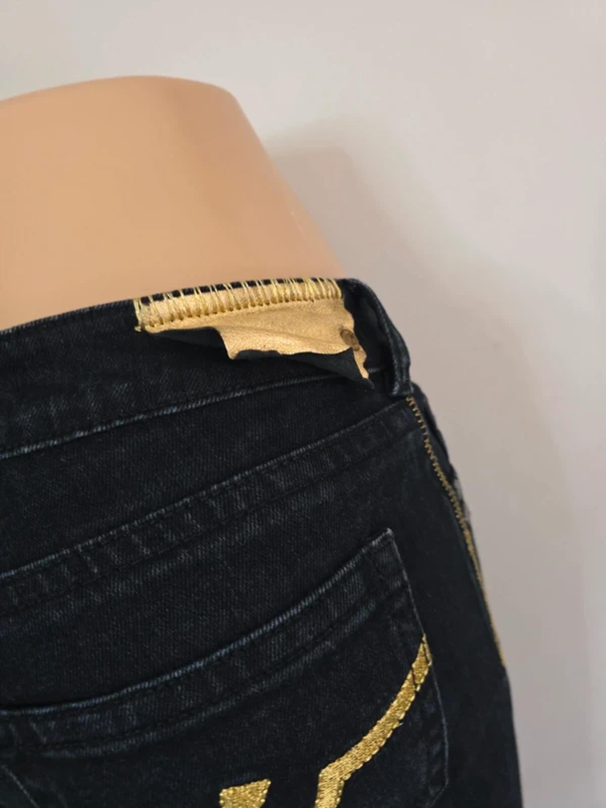 Denim Ultra Low rise straight jeans size 6/8 tall