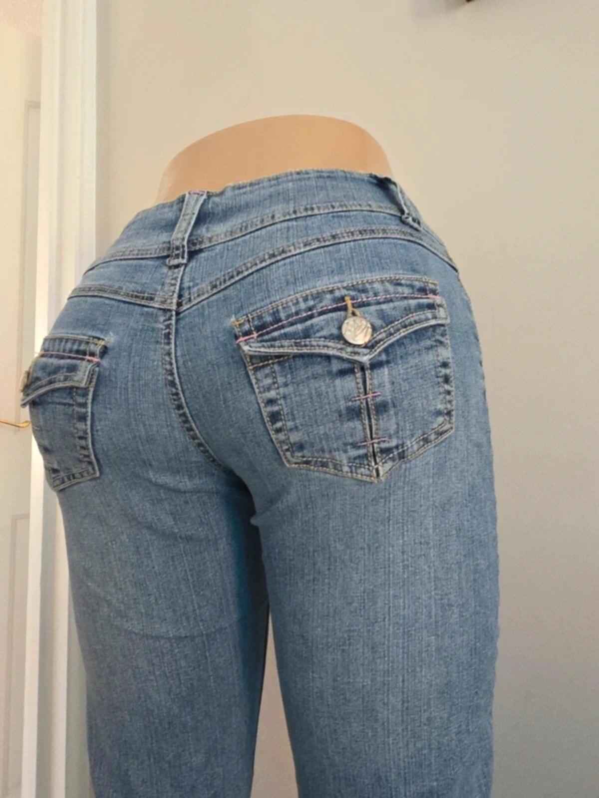 RVT Mid Rise Flared Vintage Y2K Jeans UK Size 8 Petite