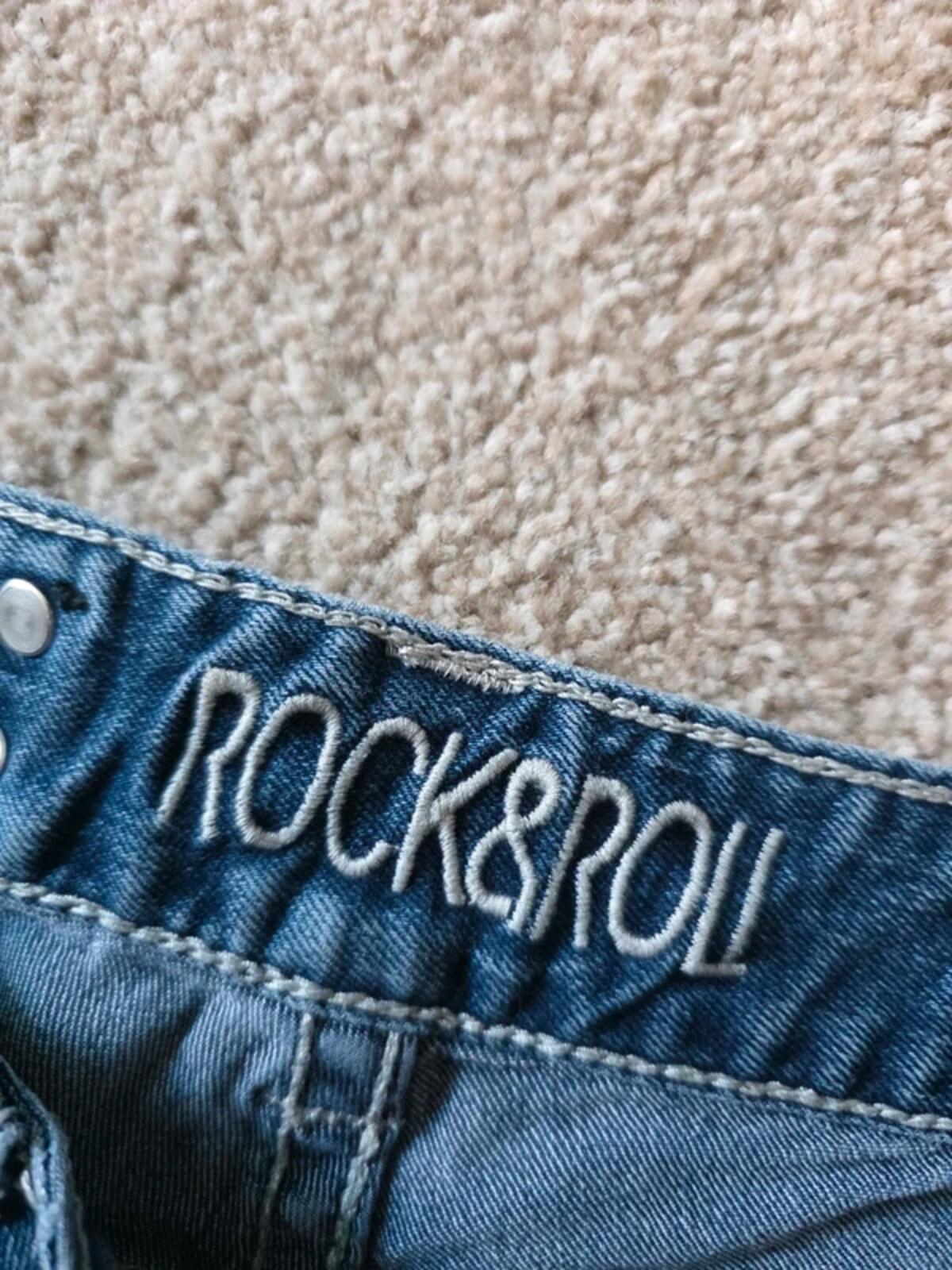 Rock & Roll Mid Rise Baby Bootcut Vintage Y2K Jeans UK Size 8 Tall