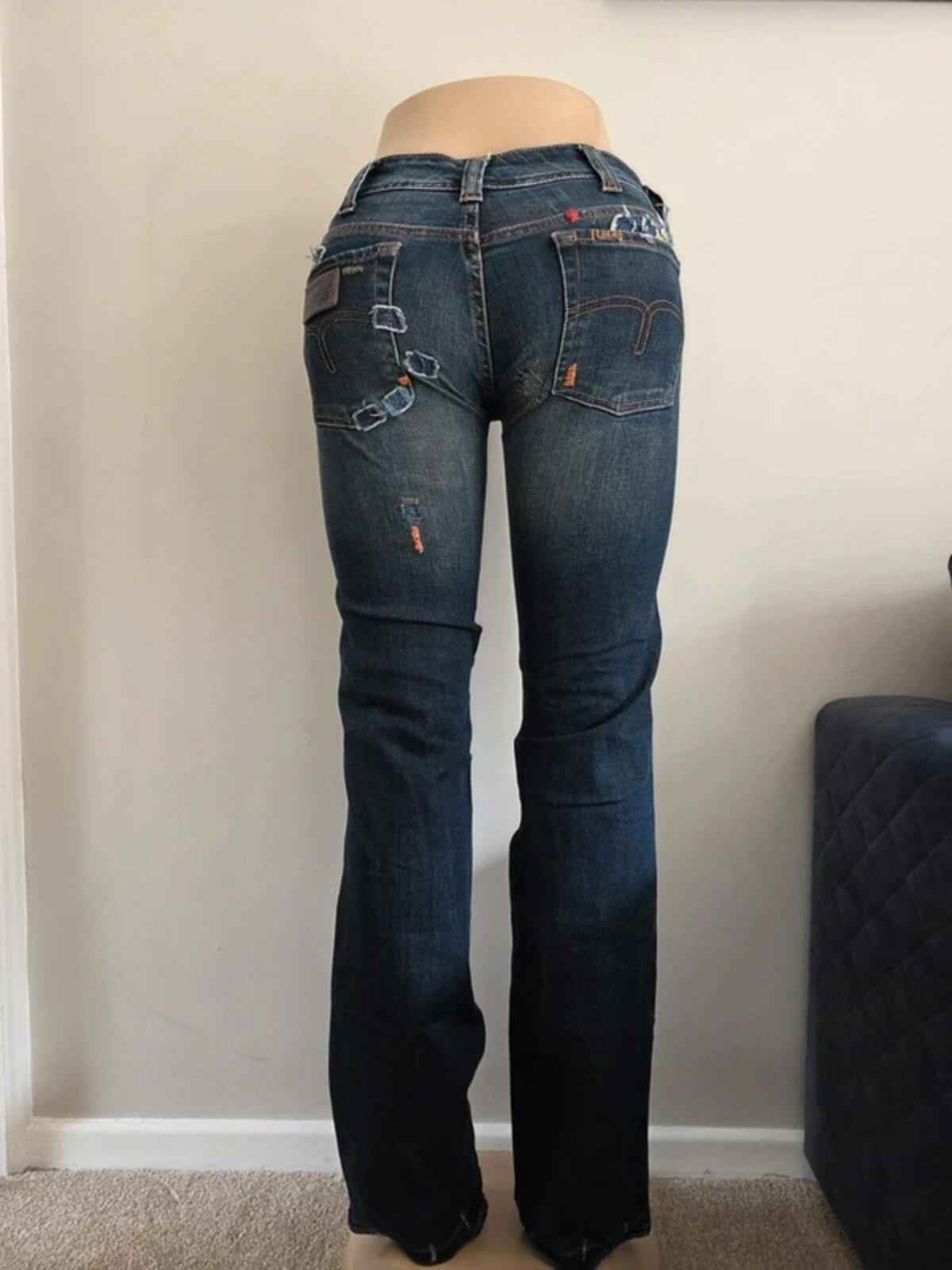 Lois Low Rise Straight Vintage Y2K Jeans UK Size 4/6 Tall