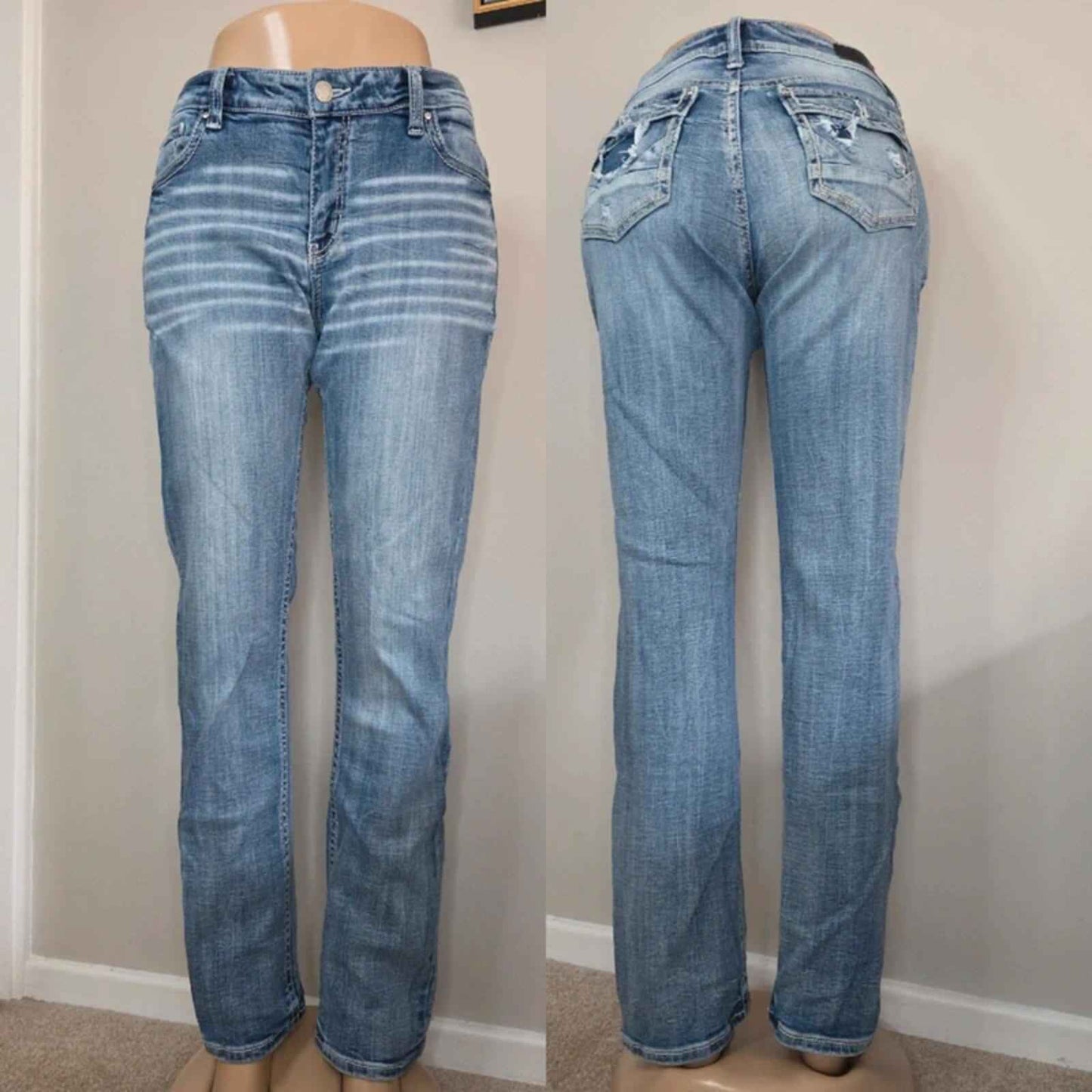 Daytrip Mid Rise Straight Vintage Y2K Jeans UK Size 12