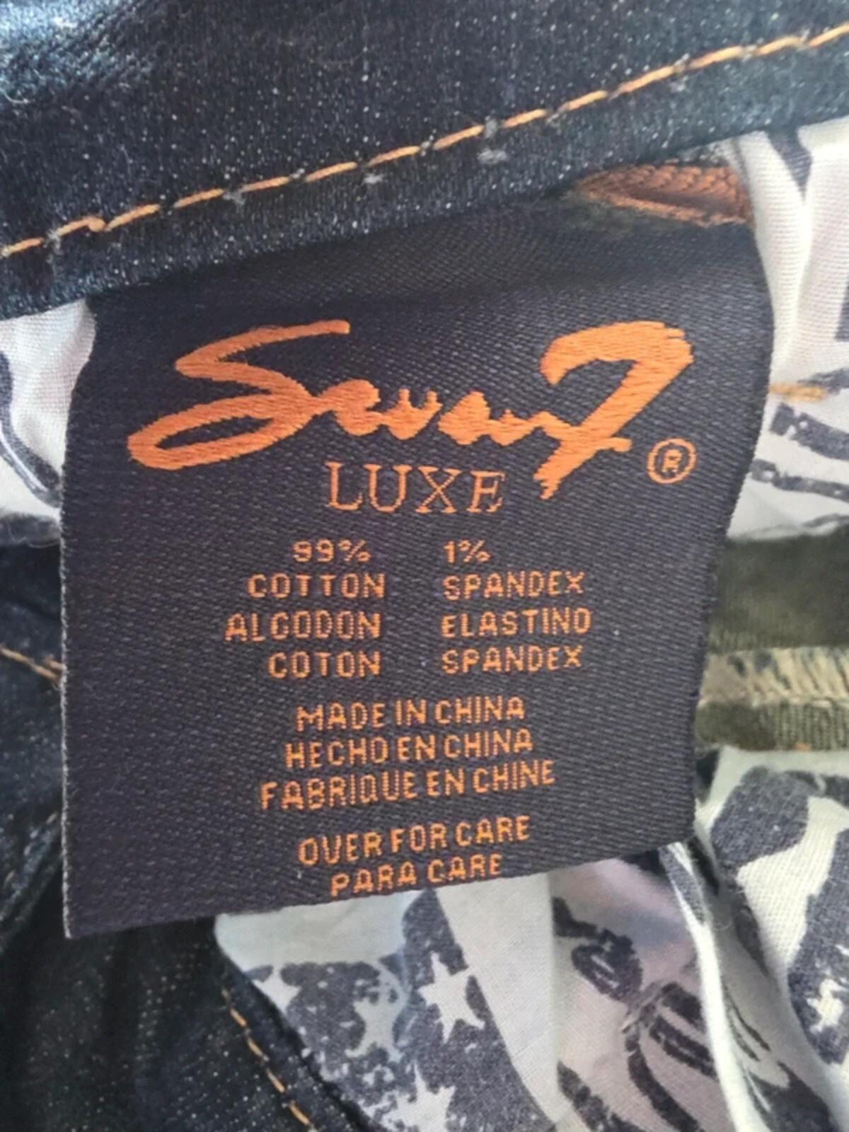 Seven7 Luxe Mid Rise Straight Vintage Y2K Jeans UK Size 18 Petite