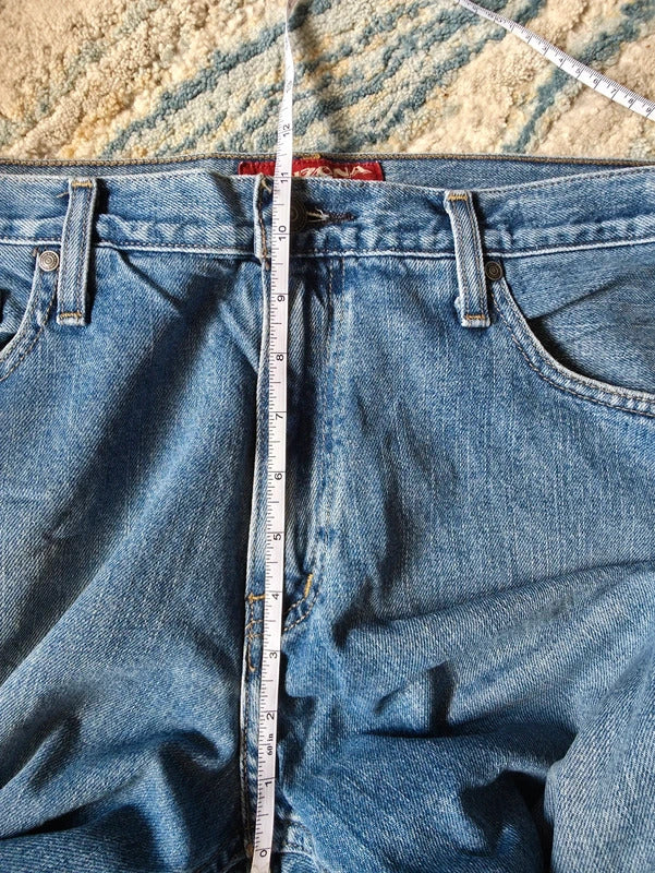 Arizona High Rise Baggy Straight Vintage Y2K Jeans UK Size 14