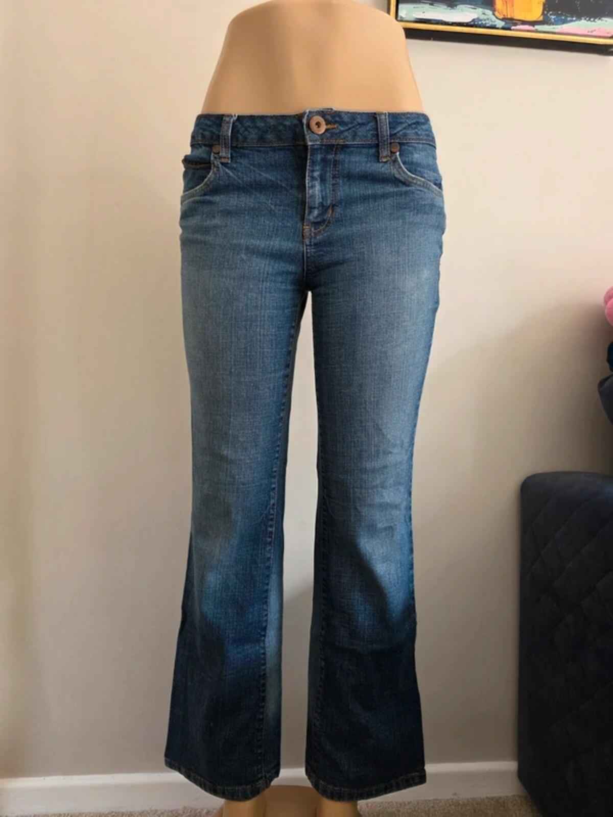 Arizona Mid Rise Bootcut Jeans UK Size 10 Petite