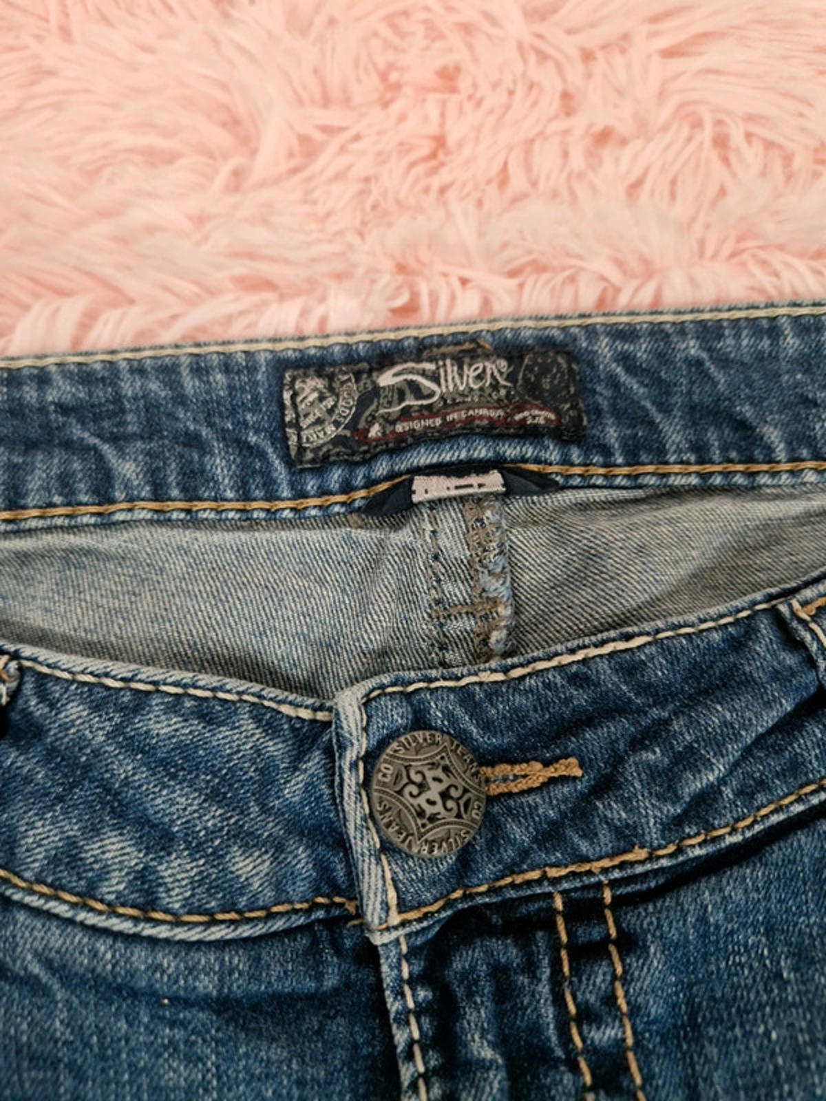 Vintage Y2K Classic Stretch Mid Rise Straight Jeans UK size 14 Petite