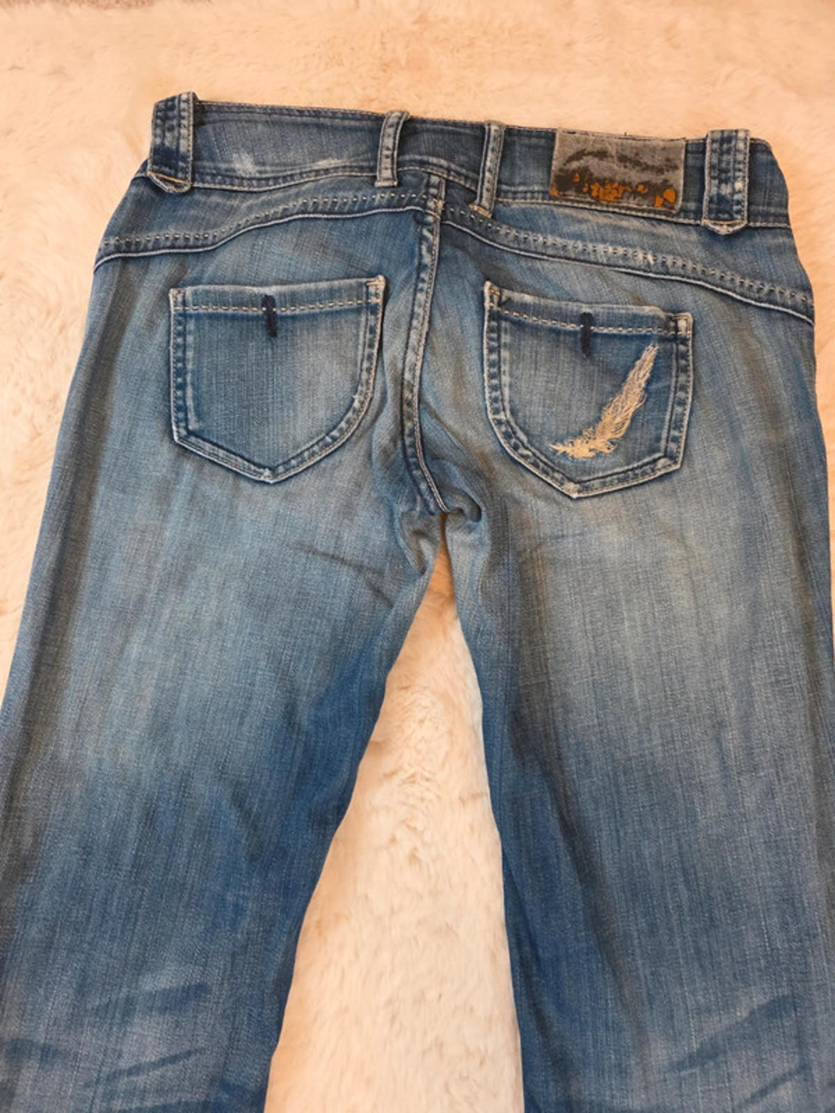 Vintage Y2K Pepe Jeans Low Rise Flared Jeans UK Size 12