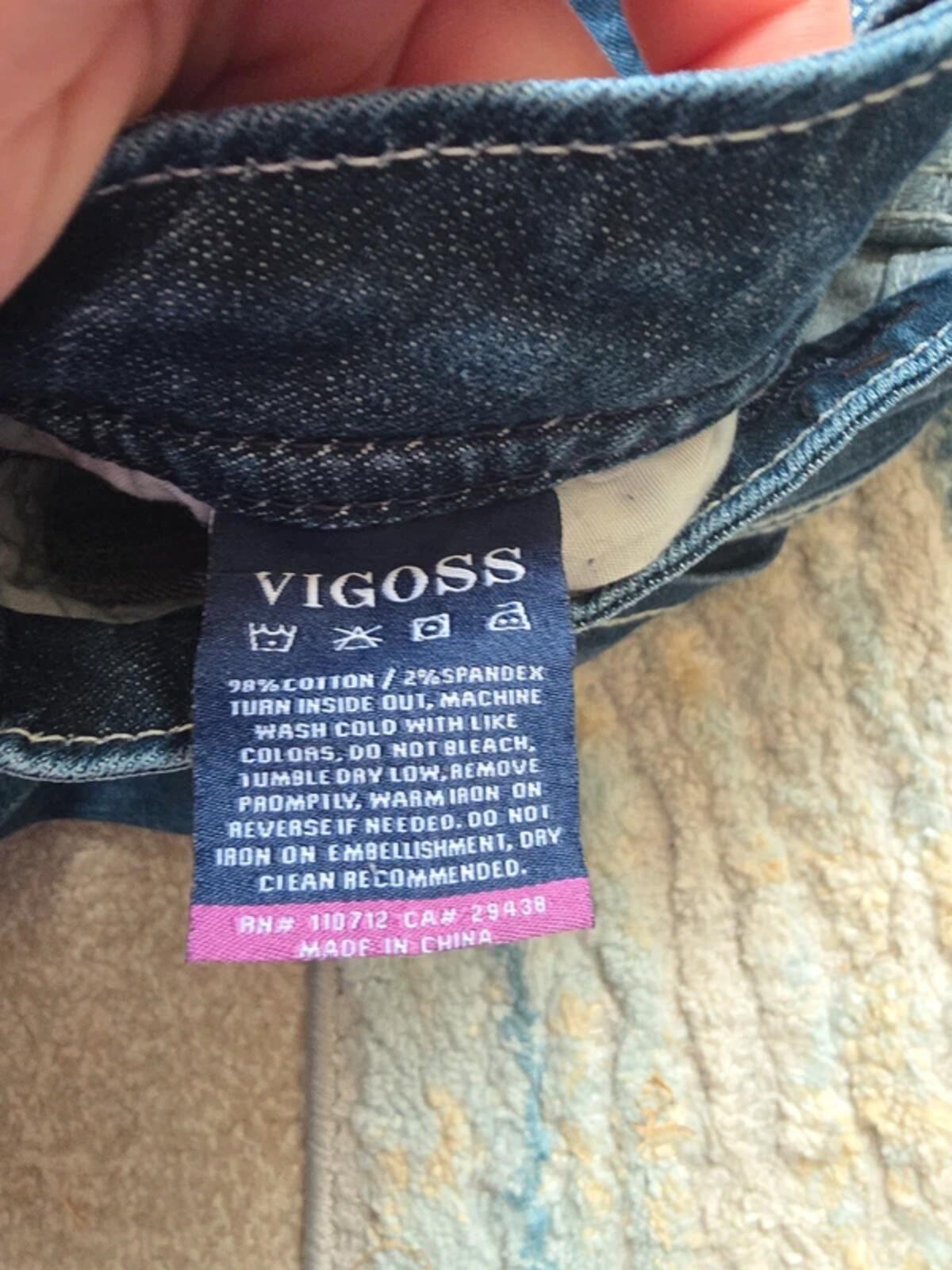 Vigoss Mid Rise Skinny Vintage Y2K Jeans UK Size 12 Petite