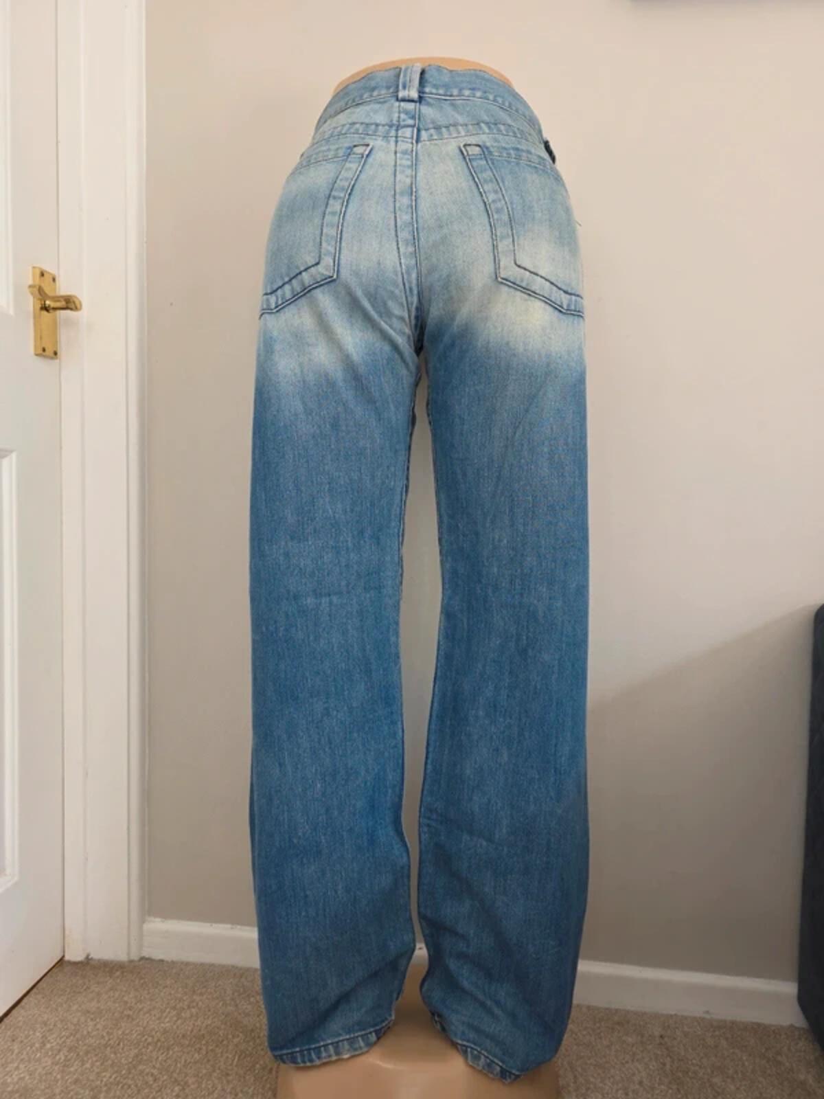 Diesel High Rise Wide Leg Vintage Y2K Jeans UK Size 12/14 Tall