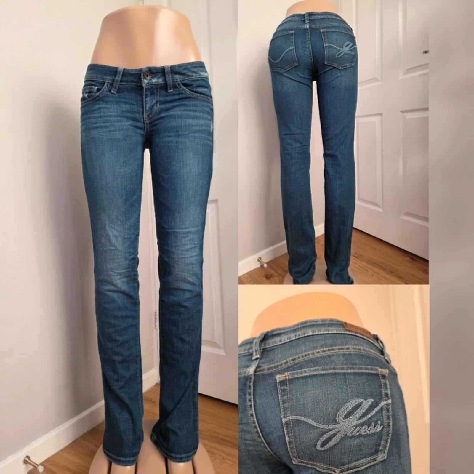 Guess Low Rise Straight Vintage Y2K Jeans UK Size 6/8