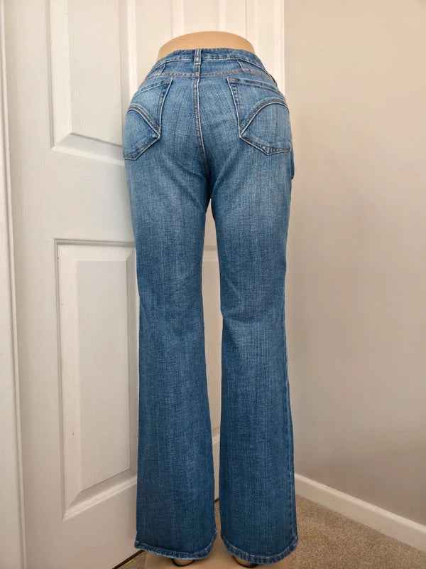 Axcess Mid Rise Bootcut Vintage Y2K Jeans UK Size 12/14