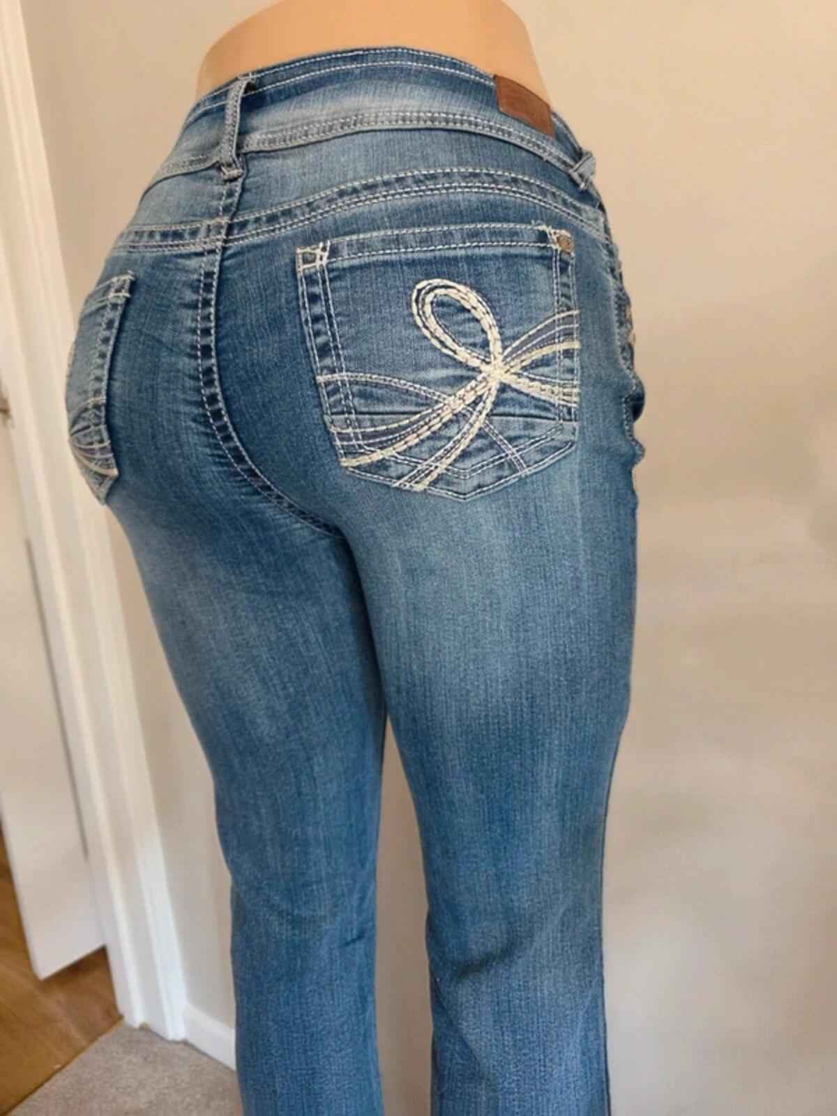Vintage Y2K Wallflower Mid Rise Bootcut Jeans UK Size 8