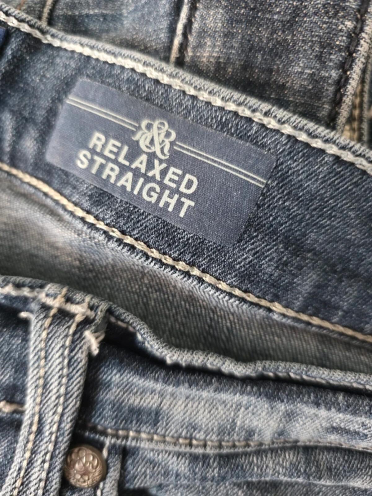 Vintage Y2K Rock & Republic High Rise Relaxed Straight Jeans UK Size 16