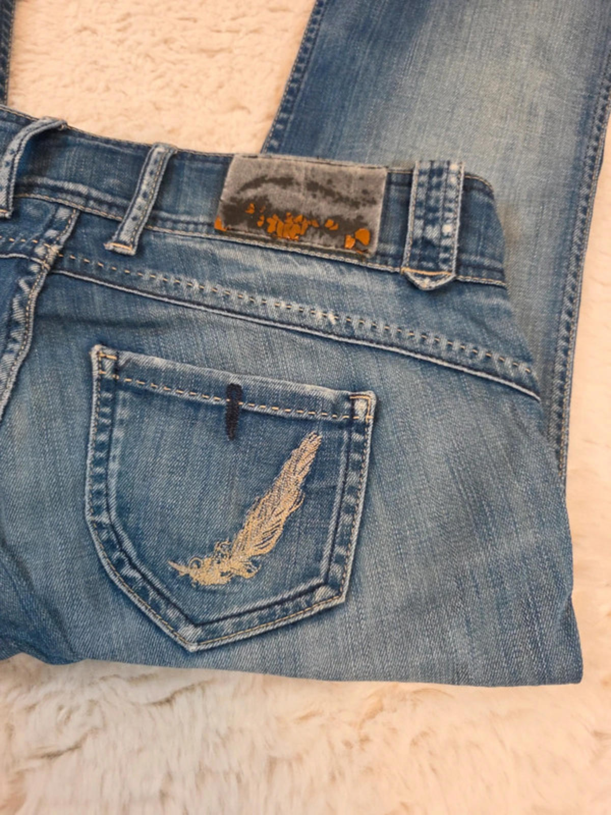 Vintage Y2K Pepe Jeans Low Rise Flared Jeans UK Size 12