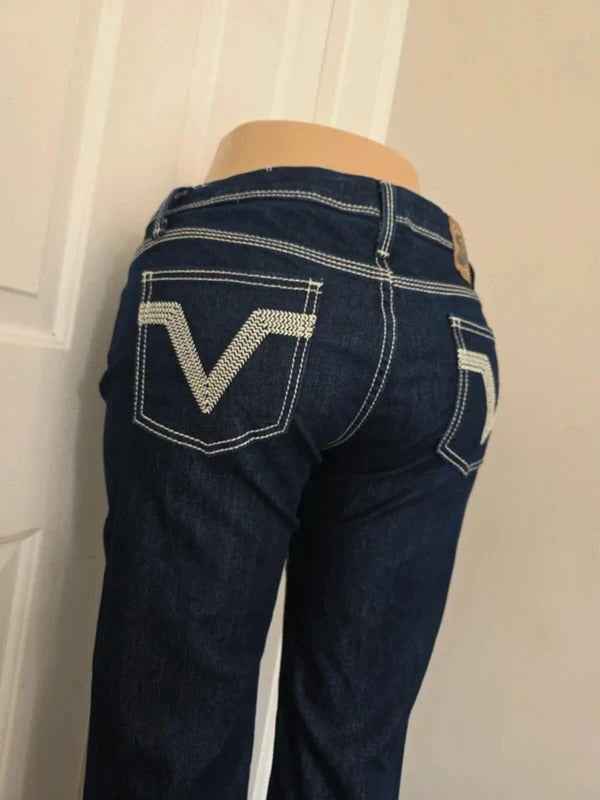 Vigoss Studio Low Rise Bootcut Vintage Y2K Jeans UK Size 12/14
