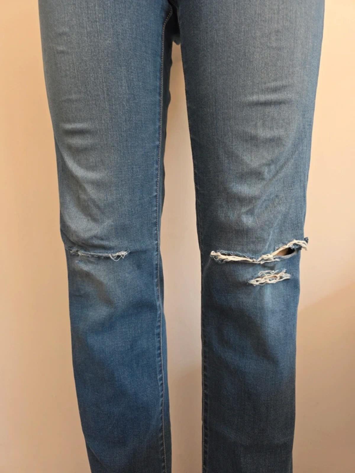 Levi's Vintage Y2K Mid Rise Slim Distressed Jeans UK Size 12