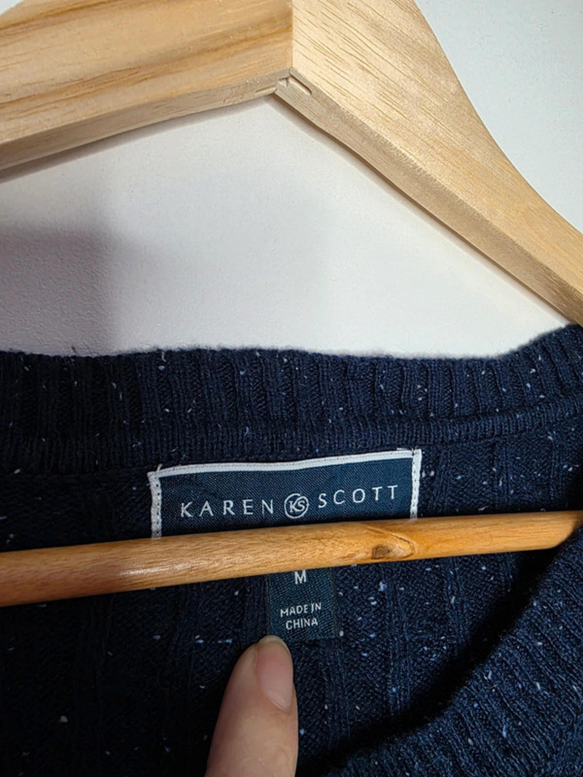 Vintage Y2K Karen Scott Ribbed Knit Jumper UK size 14