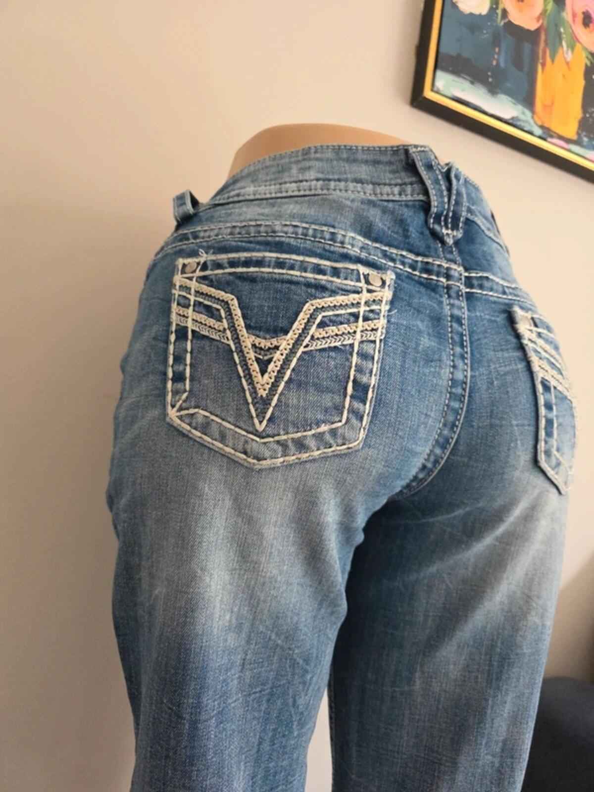 Vigoss Mid Rise Capri Vintage Y2K Jeans UK Size 14/16