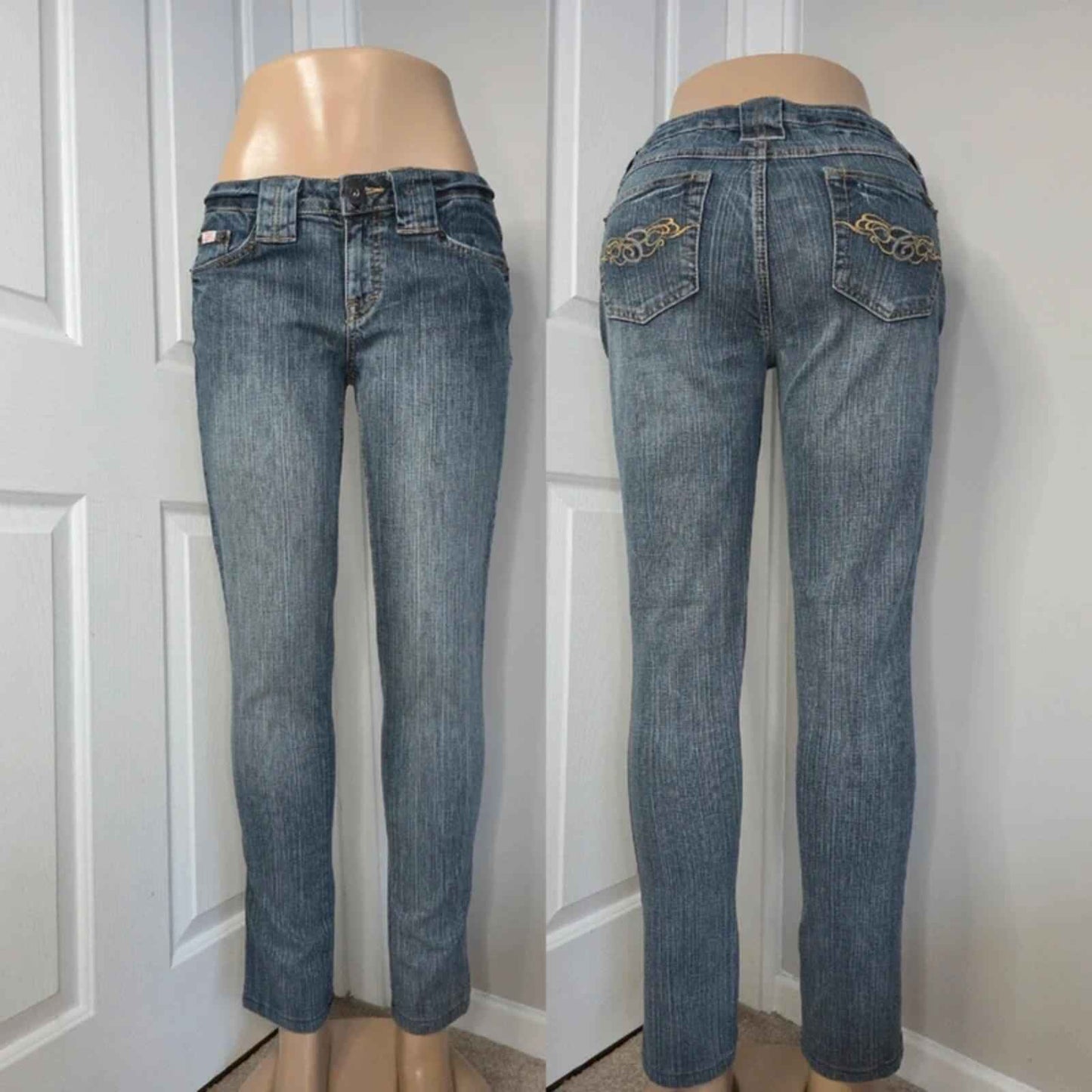 Candie's Low Rise Skinny Vintage Y2K Jeans UK Size 10 Petite