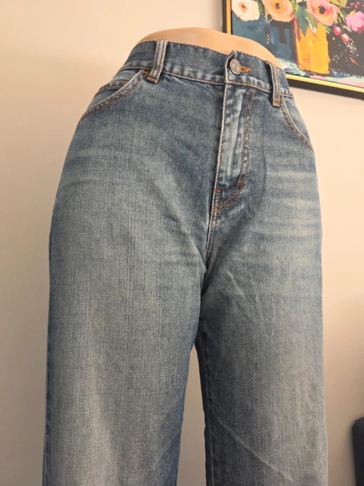 Calvin Klein High Rise Baggy Vintage Y2K Jeans UK Size 12/14 Tall