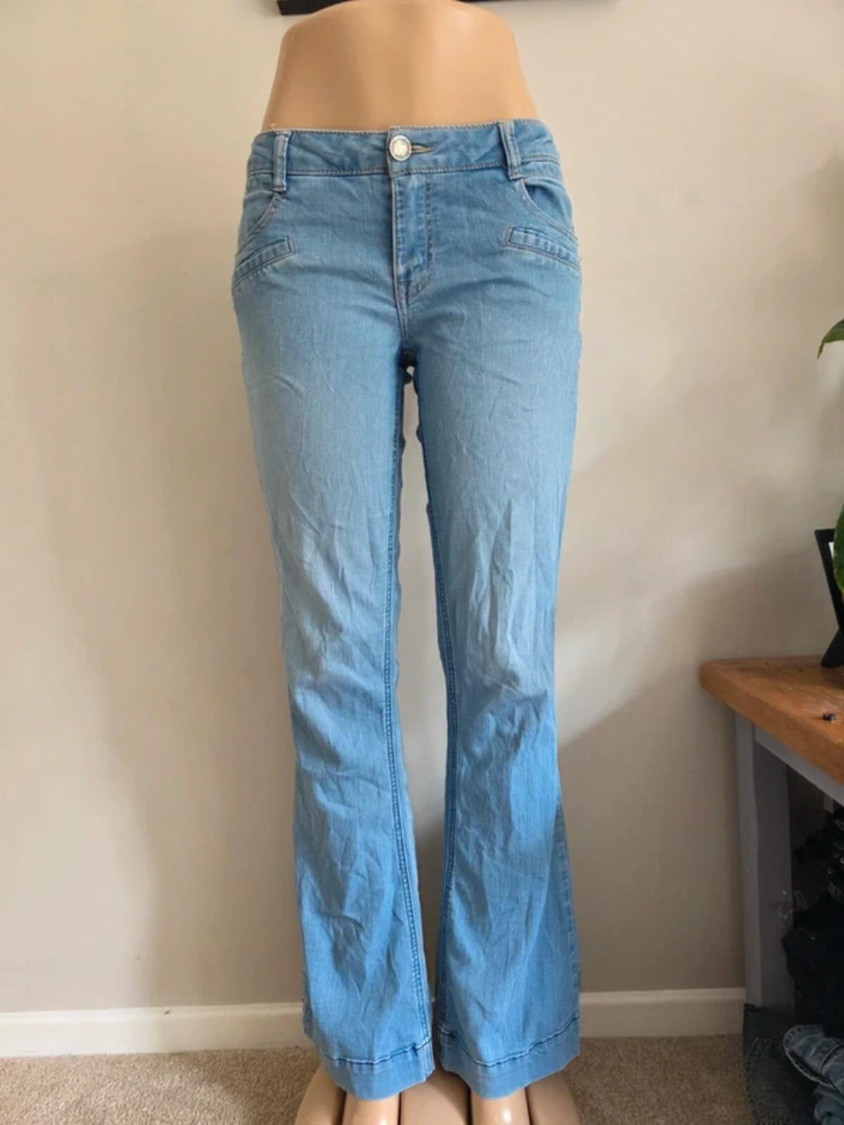 Vintage Y2K Jolt Low Rise Flared Jeans UK Size 10