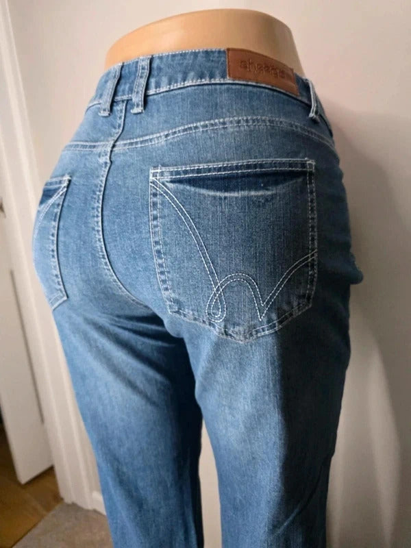 Vintage Y2K Sheego Mid Rise Bootcut Jeans UK Size 12