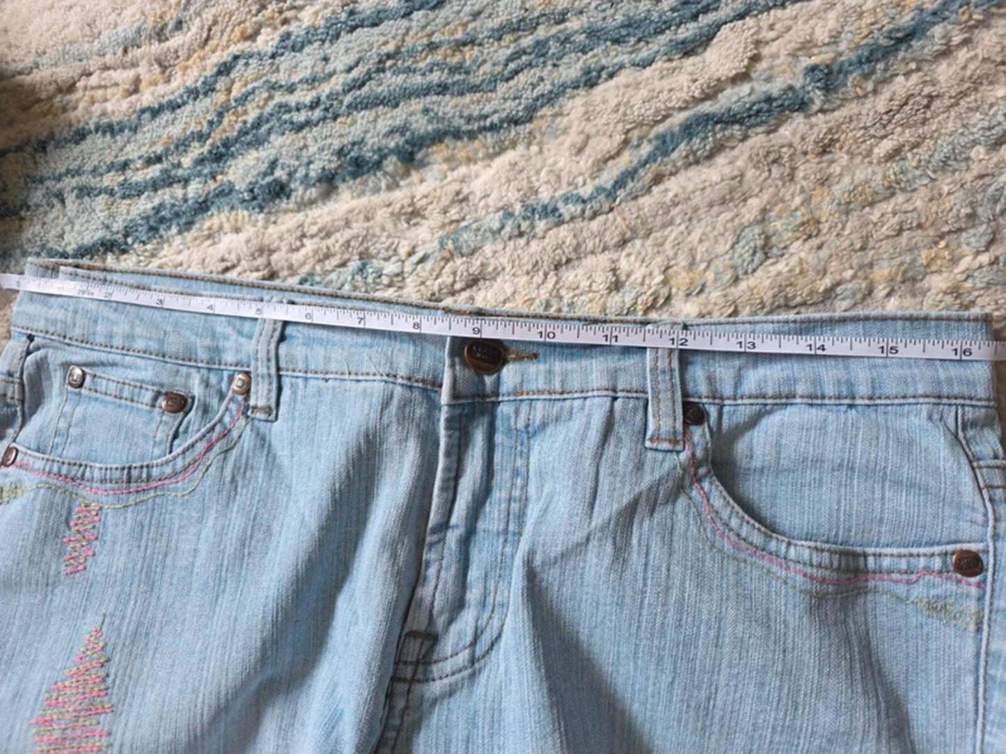 Clash Low Rise Flared Vintage Y2K Jeans UK Size 10