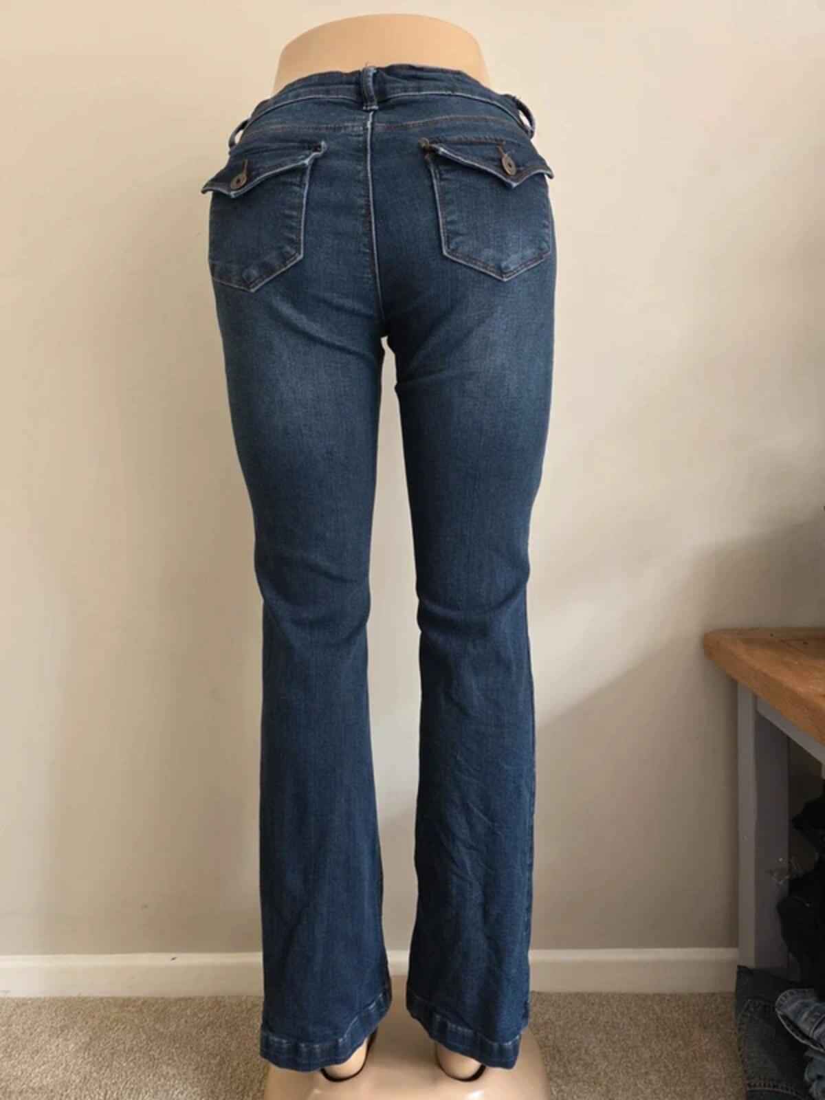 Stitch Star Low Rise Bootcut Jeans UK Size 10