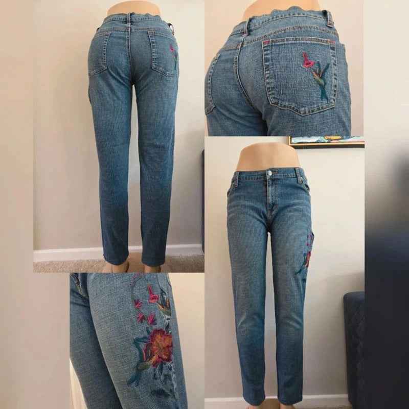 X-Mail Petite Mid Rise Slim Vintage Y2K Jeans UK Size 8