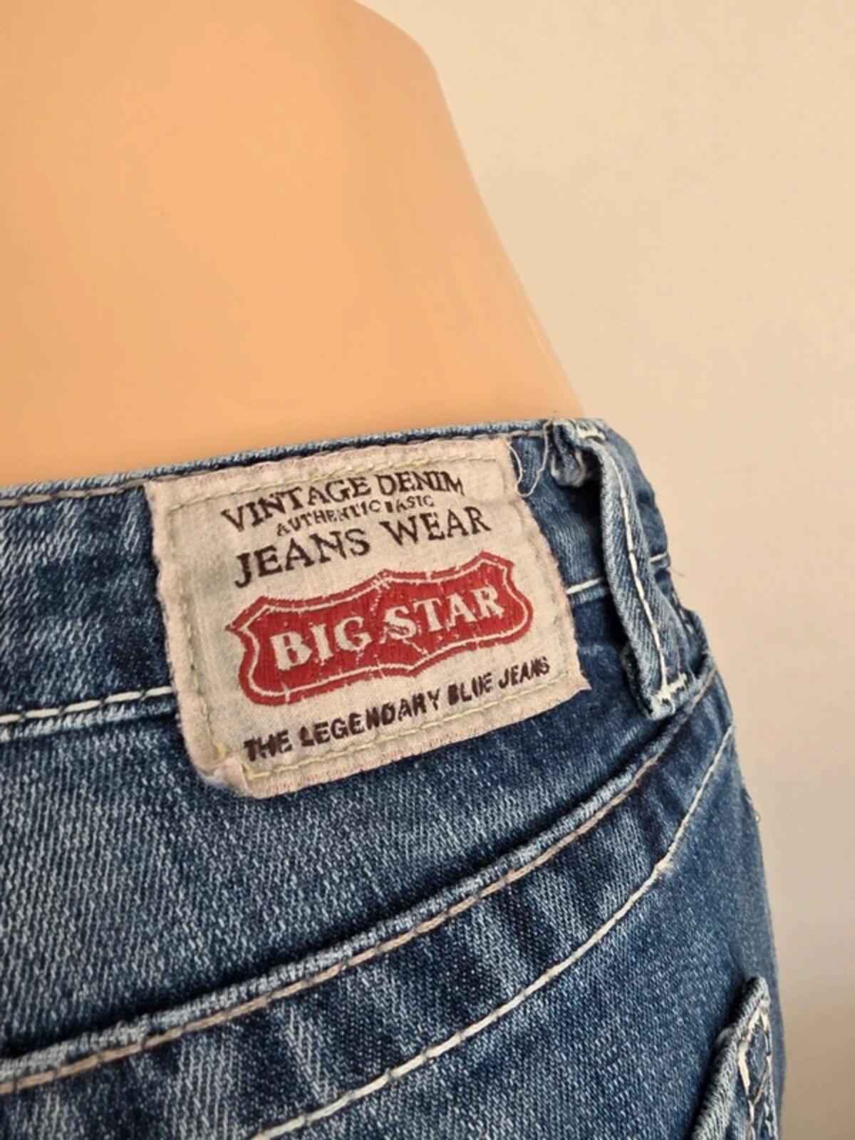 Big Star Ultra Low Rise Bootcut Jeans UK Size 8