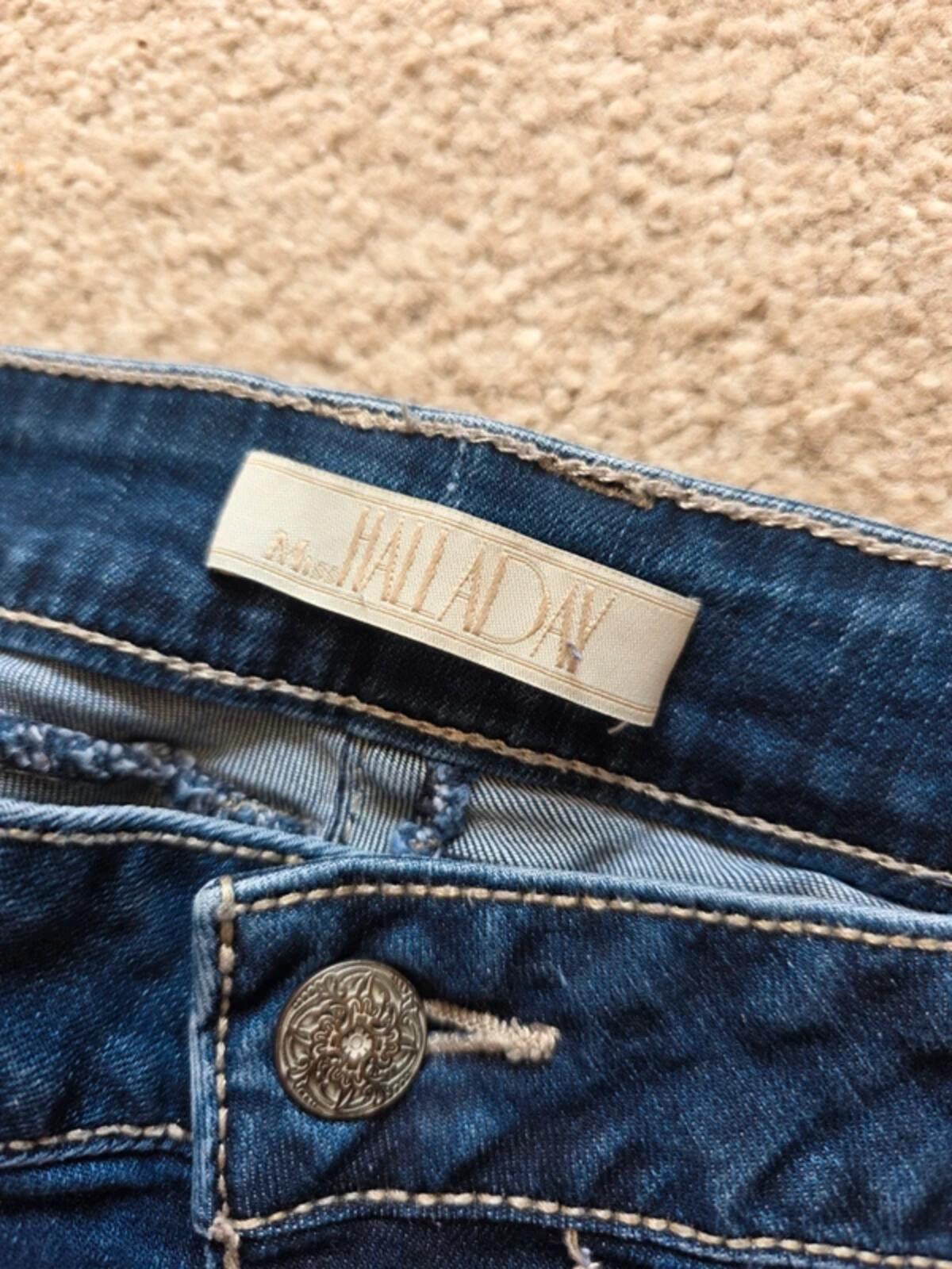 Halladay High Rise Embellished Slim Jeans UK Size 12