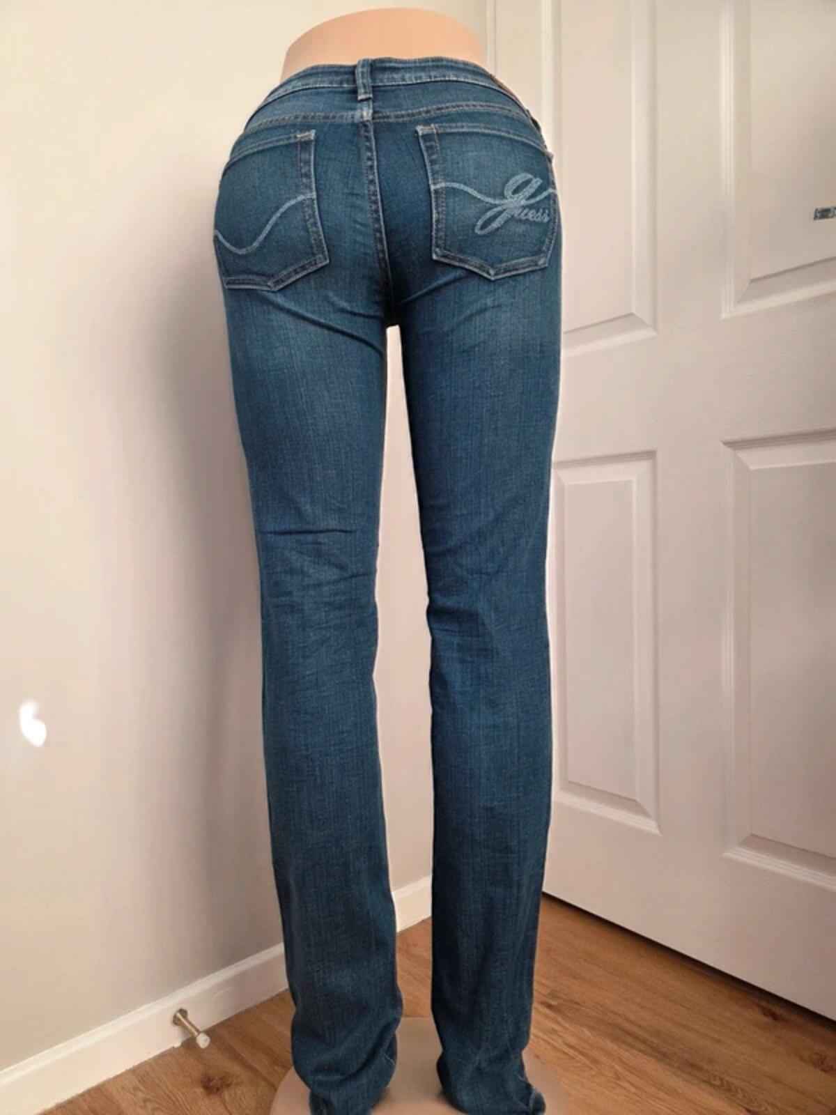 Guess Low Rise Straight Vintage Y2K Jeans UK Size 6/8