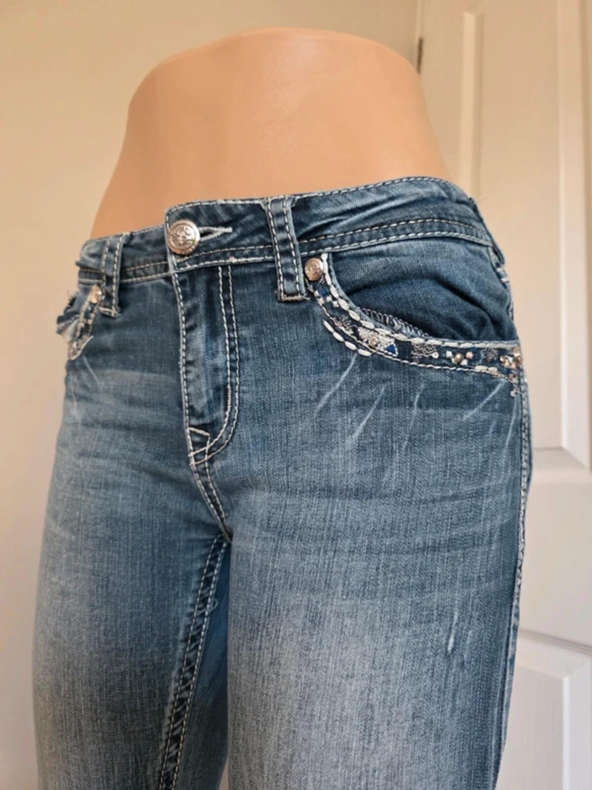 Grace in LA Mid Rise Bootcut Vintage Y2K Jeans UK Size 8 Tall