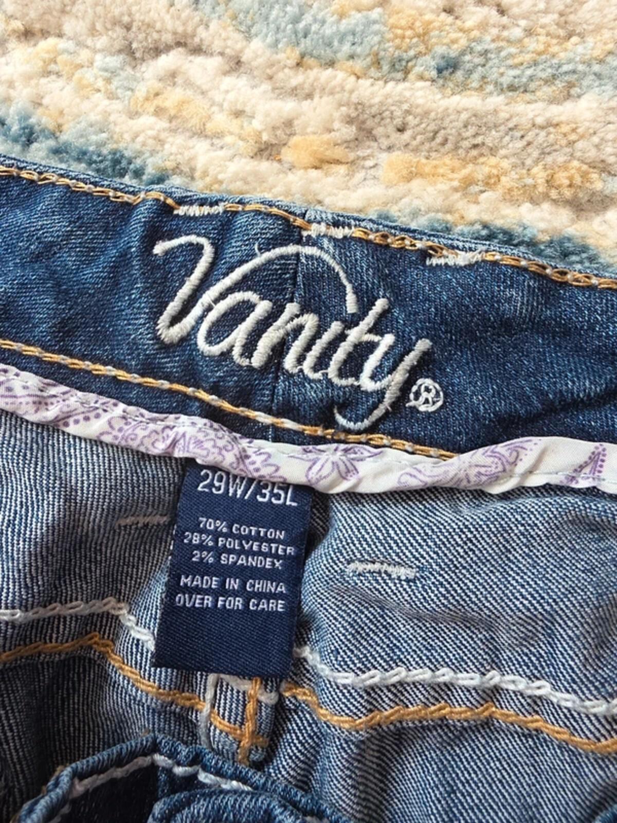 Vanity Low Rise Bootcut Vintage Y2K Jeans UK Size 8/10 Tall