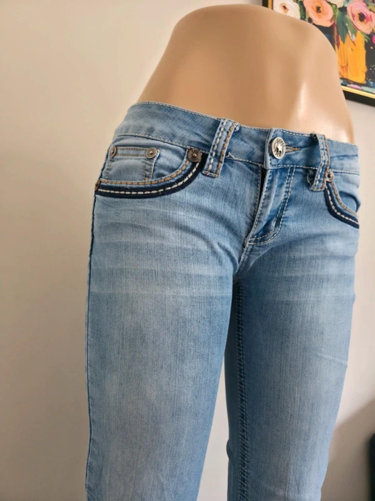 YMI Low Rise Bootcut Vintage Y2K Jeans UK Size 8 Tall