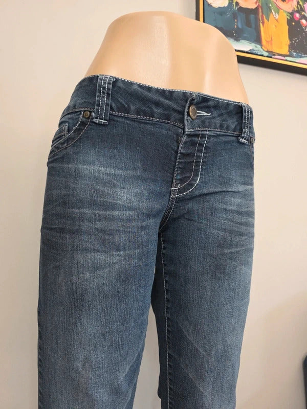 Maurices Low Rise Skinny Vintage Y2K Jeans UK Size 12/14