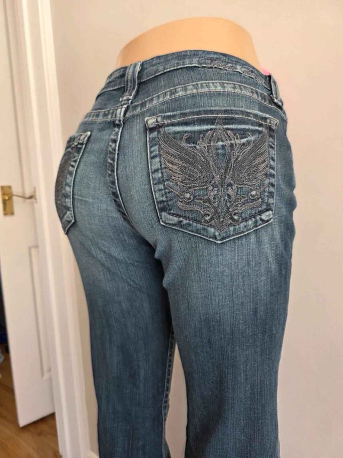 Big Star Low Rise Bootcut Jeans UK Size 8/10 Tall