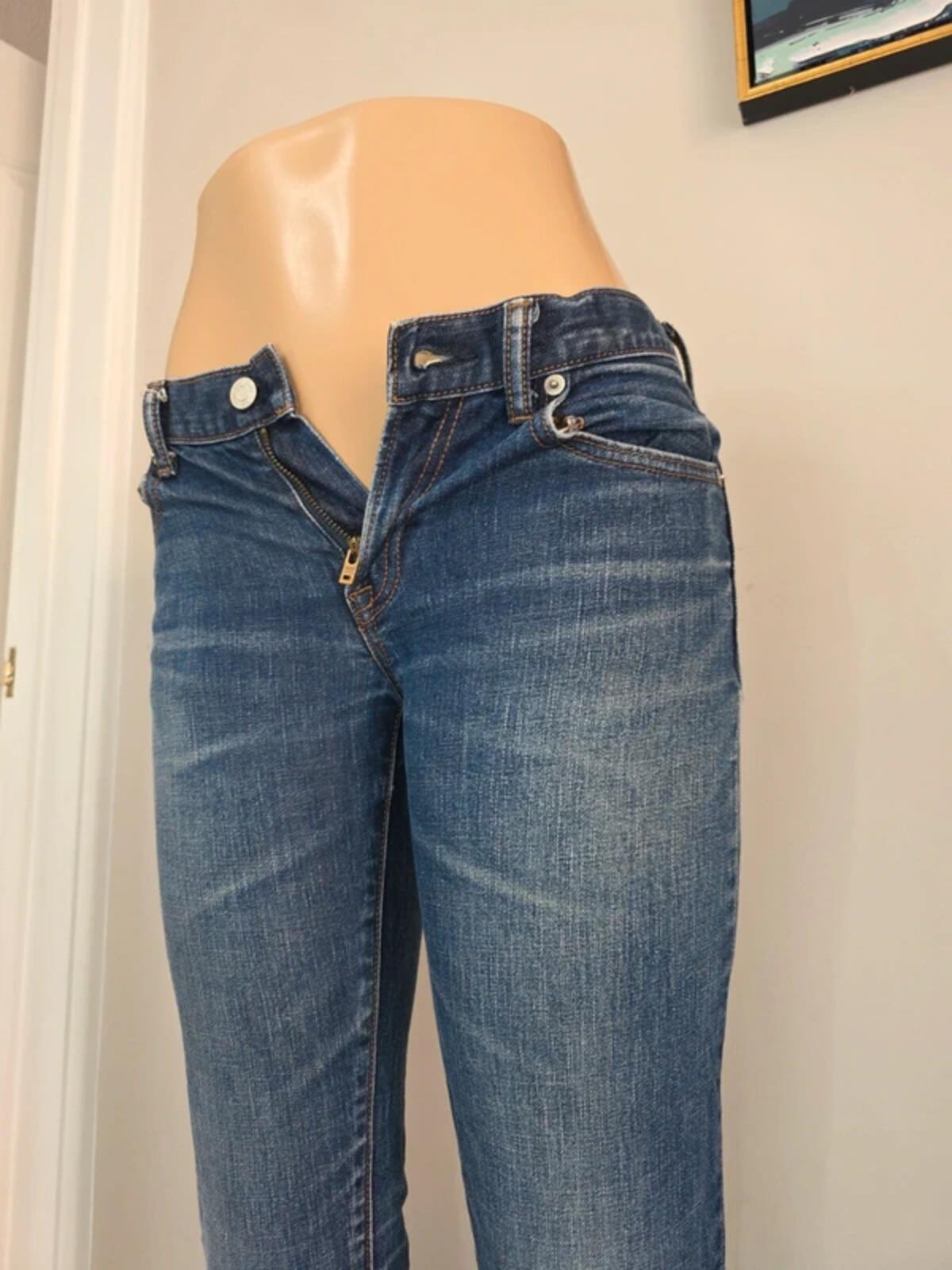 Gap Low Rise Skinny Vintage Y2K Jeans UK Size 4/6 Petite