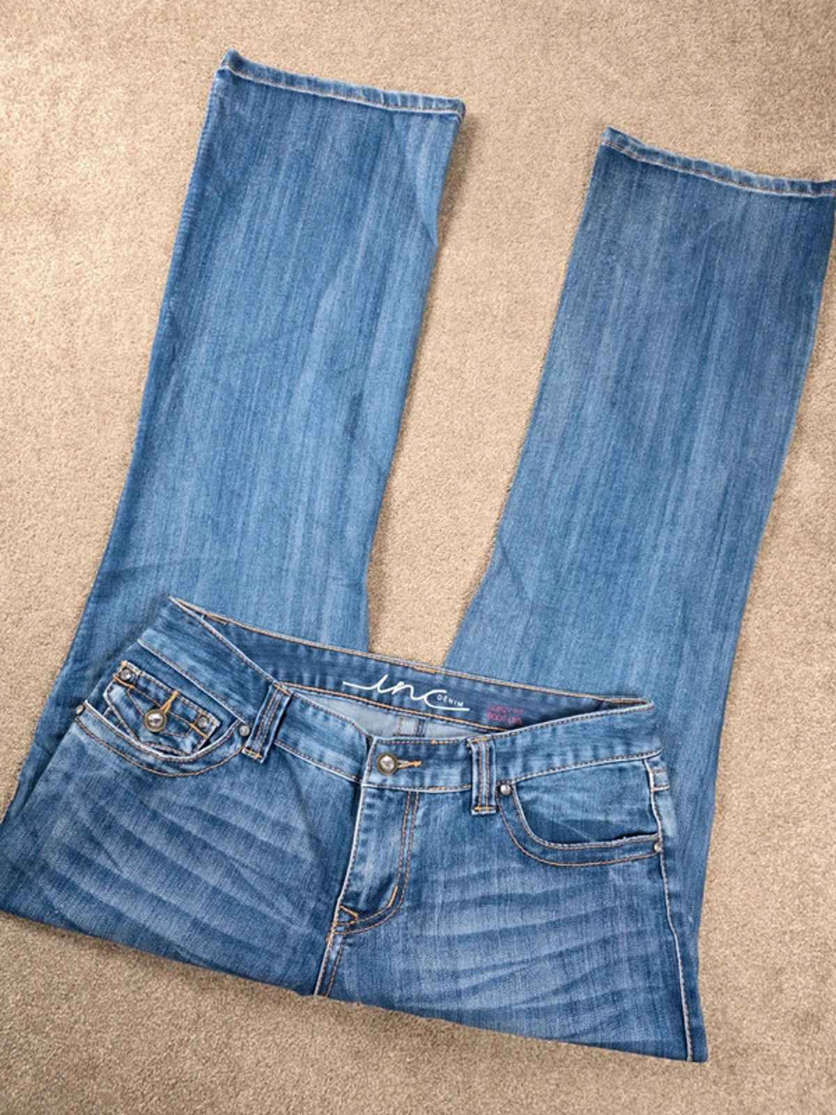 Vintage Y2K INC Denim Curvy Fit Bootcut Jeans UK Size 12